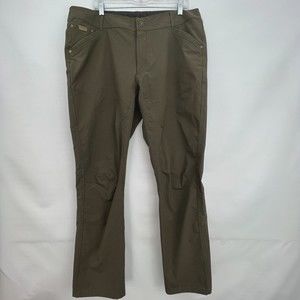 Kuhl Silencr Mens 38x32 Ripstop Hiking Pants Carbon Ripstop Khaki Brown